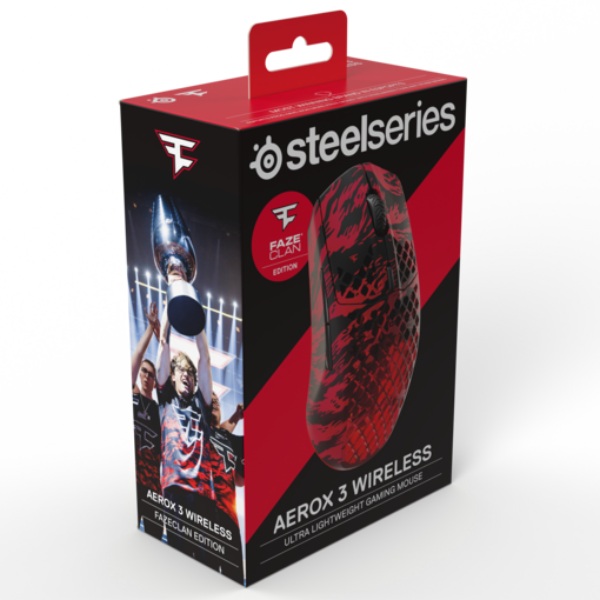 Steelseries Aerox 3 bezdrátová myš Faze Clan Steelseries Aerox 3 bezdrátová myš Faze Clan