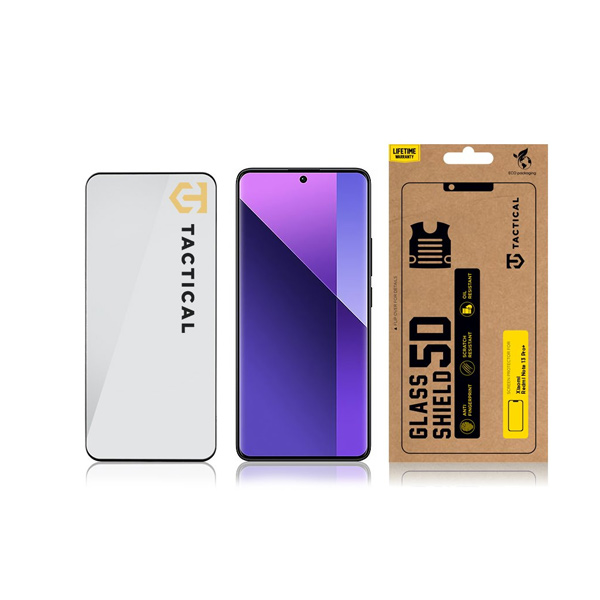 Tactical Ochranné sklo 5D pro Xiaomi Redmi Note 13 Pro Plus 5G, černé Tactical Ochranné sklo 5D pro Xiaomi Redmi Note 13 Pro Plus 5G, černé