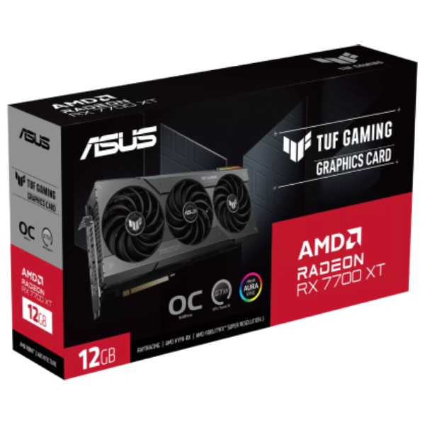 ASUS VGA AMD Radeon RX 7700 XT TUF GAMING OC, 12 GB GDDR6