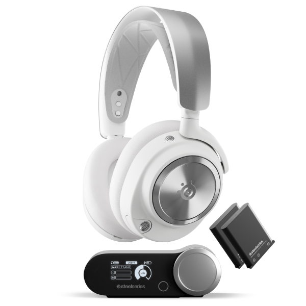Bezdrátové sluchátka SteelSeries Arctis Nova Pro Wireless, bílá Bezdrátové sluchátka SteelSeries Arctis Nova Pro Wireless, bílá