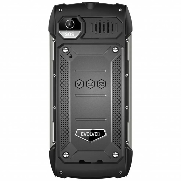Evolveo StrongPhone H1, vodotěsný odolný Dual SIM telefon, černo-stříbrný Evolveo StrongPhone H1, vodotěsný odolný Dual SIM telefon, černo-stříbrný
