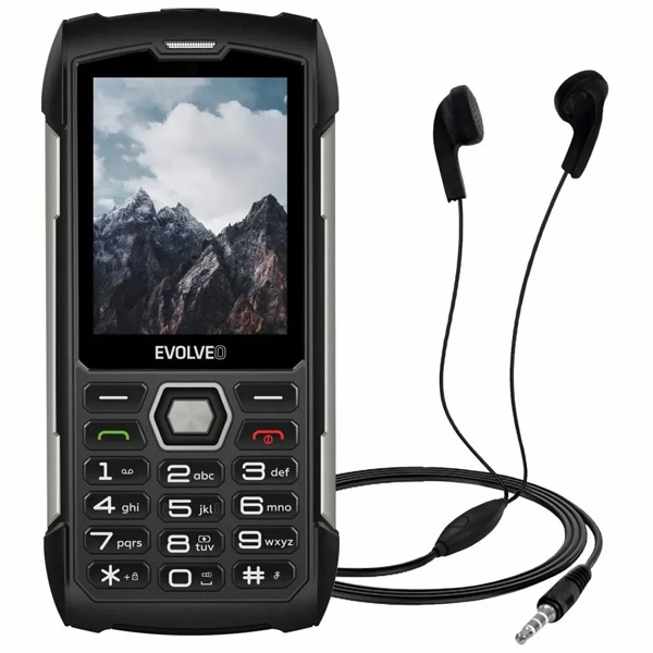 Evolveo StrongPhone H1, vodotěsný odolný Dual SIM telefon, černo-stříbrný Evolveo StrongPhone H1, vodotěsný odolný Dual SIM telefon, černo-stříbrný