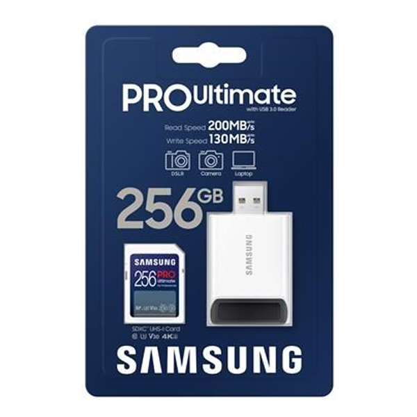 Samsung SDXC 256GB PRO Ultimate/USB adaptér Samsung SDXC 256GB PRO Ultimate/USB adaptér