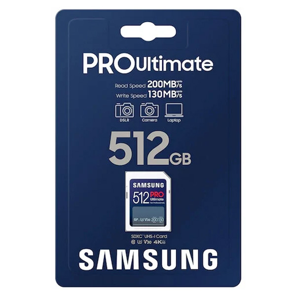 Samsung SDXC 512GB PRO ULTIMATE Samsung SDXC 512GB PRO ULTIMATE