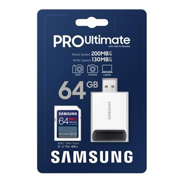 Samsung SDXC 64GB PRO Ultimate/USB adaptér Samsung SDXC 64GB PRO Ultimate/USB adaptér