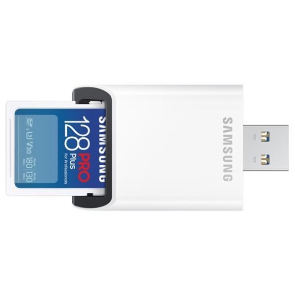 Samsung SDXC karta 128 GB PRO Plus + USB adaptér Samsung SDXC karta 128 GB PRO Plus + USB adaptér