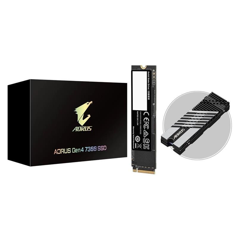 Gigabyte AORUS 7300 SSD 1TB M.2 NVMe Gen4 (PS5 Ready) 7300/6000 MBps