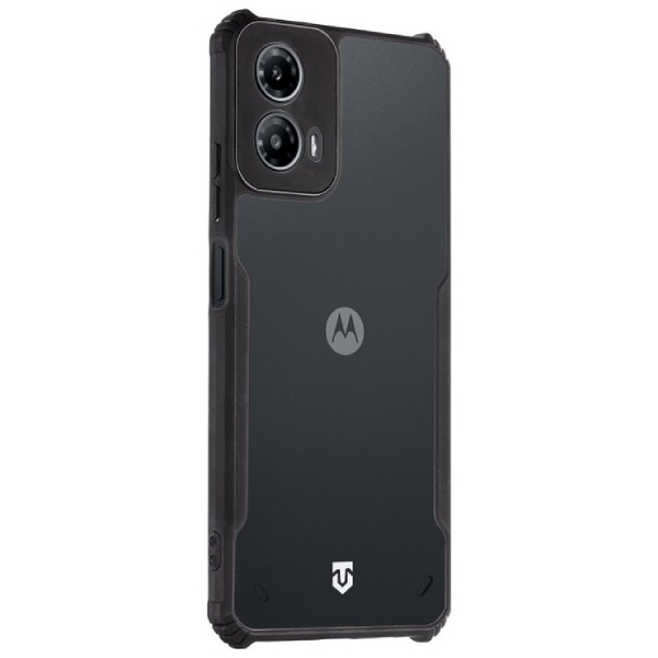 Pouzdro Tactical Quantum Stealth pro Motorola G34, transparentní/černé Pouzdro Tactical Quantum Stealth pro Motorola G34, transparentní/černé