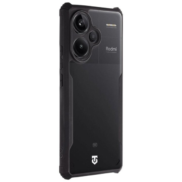Pouzdro Tactical Quantum Stealth pre Xiaomi Redmi Note 13 Pro plus, transparentné/čierne Pouzdro Tactical Quantum Stealth pre Xiaomi Redmi Note 13 Pro plus, transparentné/čierne