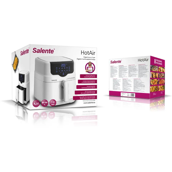 Salente HotAir, teplovzdušná fritéza 2v1, 4,3 l, bílá Salente HotAir, teplovzdušná fritéza 2v1, 4,3 l, bílá
