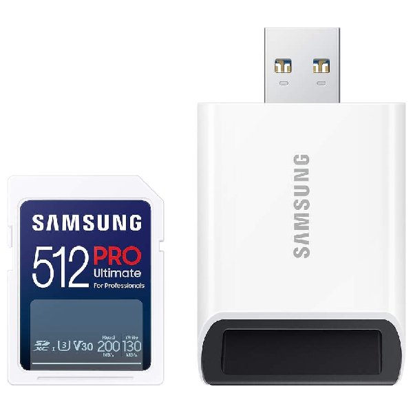 Samsung SDXC 512 GB PRO Ultimate + USB adaptér Samsung SDXC 512 GB PRO Ultimate + USB adaptér
