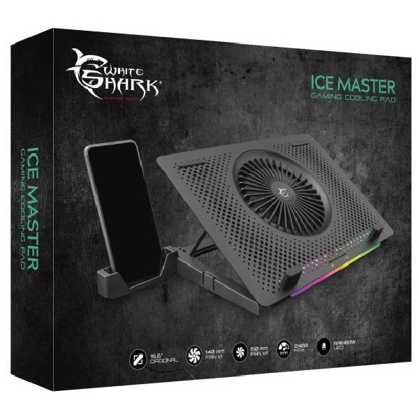 White Shark chladící podložka ICE-MASTER RGB, černá White Shark chladící podložka ICE-MASTER RGB, černá