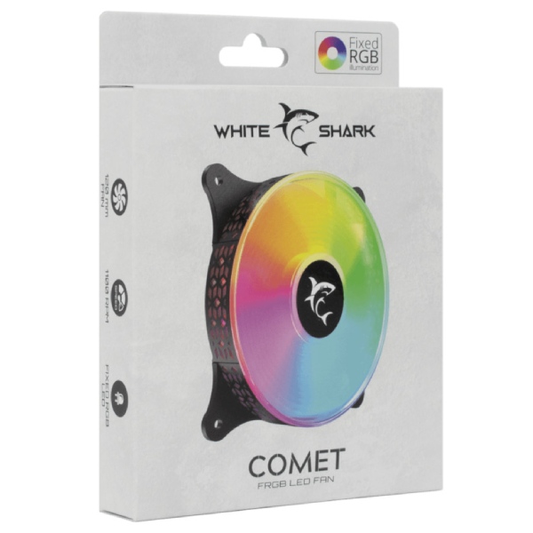 White Shark COMET ventilátor RGB, 120 mm White Shark COMET ventilátor RGB, 120 mm