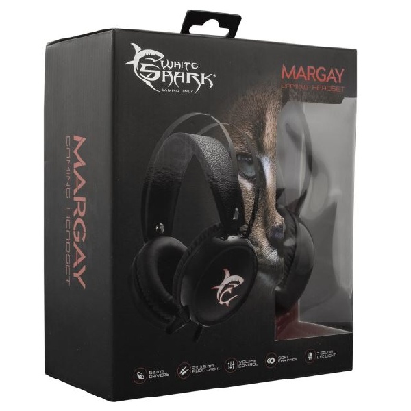White Shark herní sluchátka MARGAY pro PS4, PS5, Xbox, Xbox Series X, PC a MAC