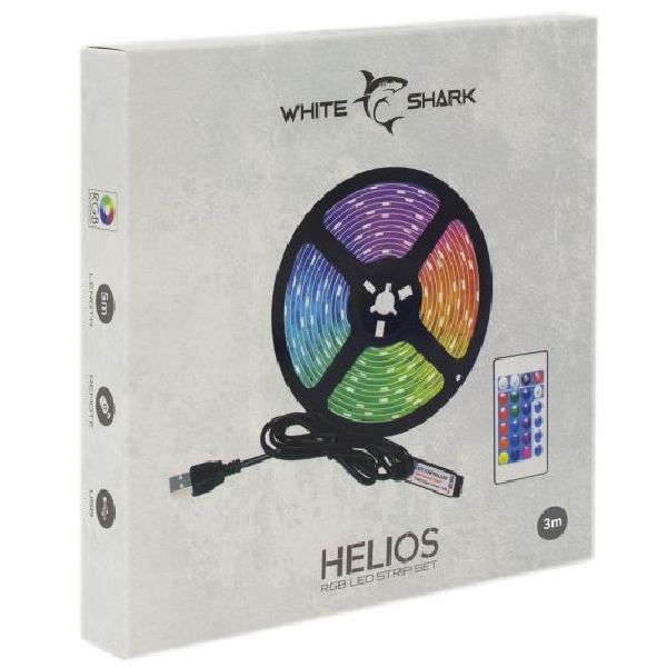 White Shark LED pásek s dálkovým ovládáním, HELIOS-3 RGB, 3 m White Shark LED pásek s dálkovým ovládáním, HELIOS-3 RGB, 3 m