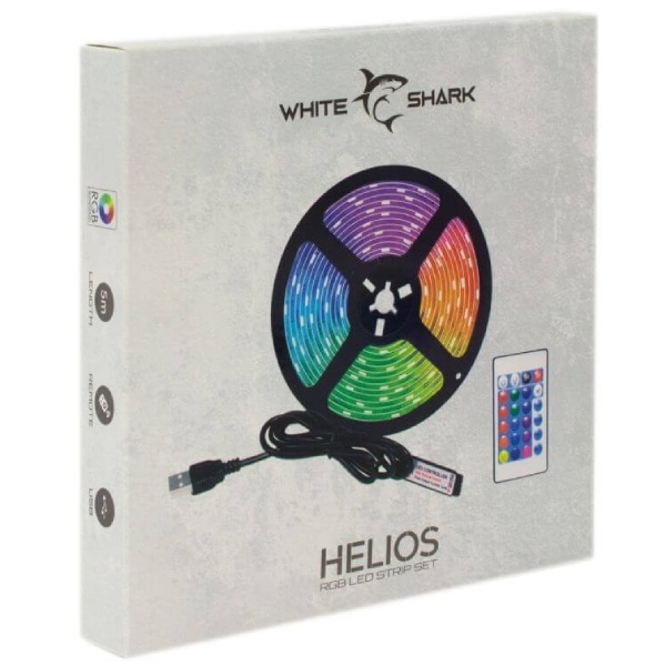 White Shark LED pásek s dálkovým ovládáním, HELIOS-5 RGB, 5 m White Shark LED pásek s dálkovým ovládáním, HELIOS-5 RGB, 5 m