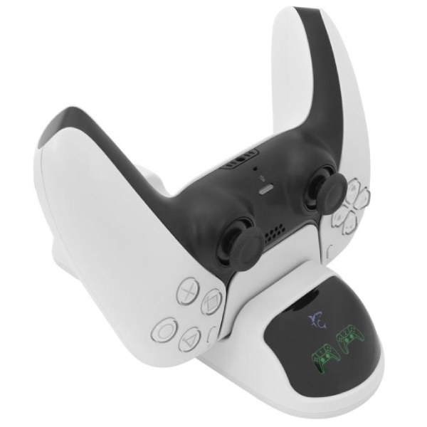 White Shark TAKEDOWN duální nabíjecí stanice pro PS5 DualSense White Shark TAKEDOWN duální nabíjecí stanice pro PS5 DualSense