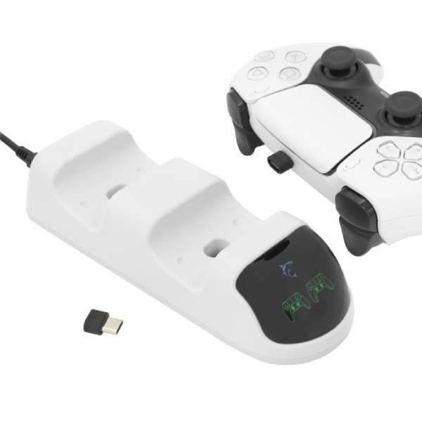 White Shark TAKEDOWN duální nabíjecí stanice pro PS5 DualSense White Shark TAKEDOWN duální nabíjecí stanice pro PS5 DualSense