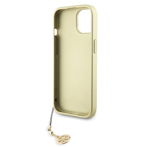 Zadní kryt Guess 4G Charms pro iPhone 15, hnědý