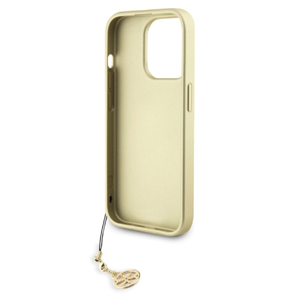 Zadní kryt Guess 4G Charms pro iPhone 15 Pro, hnědý Zadní kryt Guess 4G Charms pro iPhone 15 Pro, hnědý