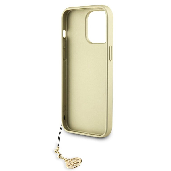 Zadní kryt Guess 4G Charms pro iPhone 15 Pro Max, hnědý Zadní kryt Guess 4G Charms pro iPhone 15 Pro Max, hnědý