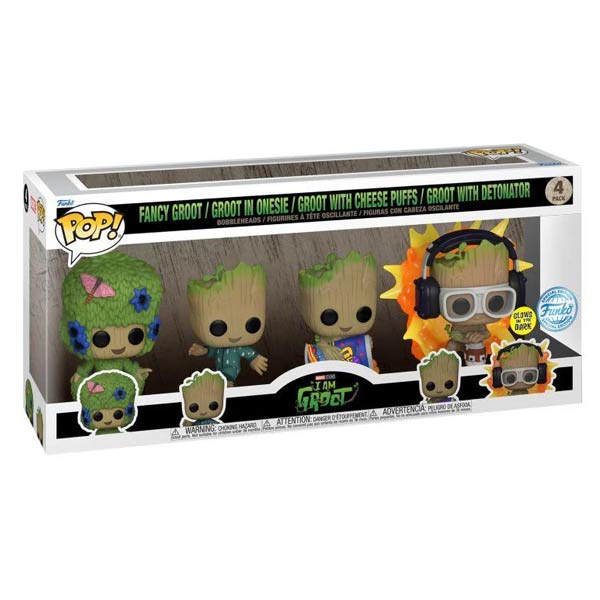 POP! 4 Pack Marvel: I Am Groot - Groot Special Edition (Glows in The Dark) POP! 4 Pack Marvel: I Am Groot - Groot Special Edition (Glows in The Dark)