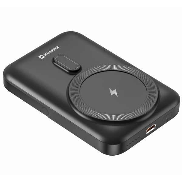 Swissten Powerbanka 20 W 10000 mAh (kompatibilný s MagSafe), PD, černá Swissten Powerbanka 20 W 10000 mAh (kompatibilný s MagSafe), PD, černá