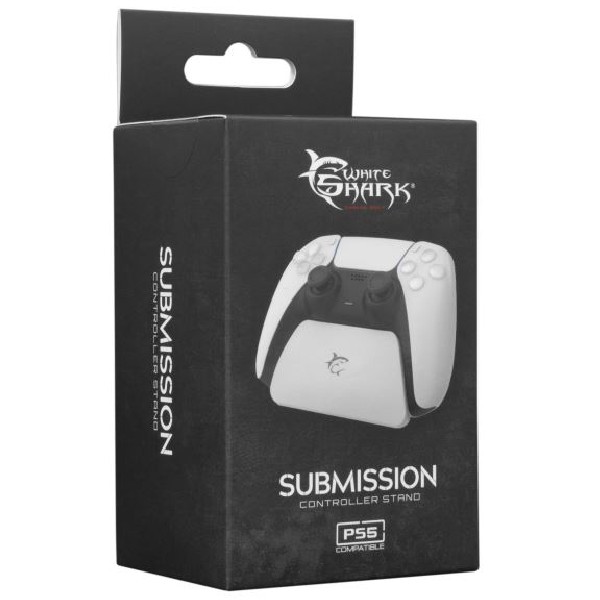 White Shark stojan pro PS5 ovladač, bílý White Shark stojan pro PS5 ovladač, bílý