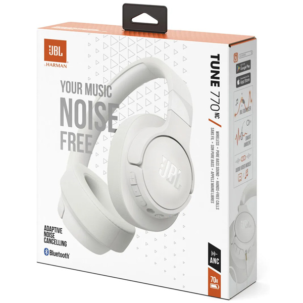 JBL Live 770NC bezdrátové sluchátka, bilé JBL Live 770NC bezdrátové sluchátka, bilé