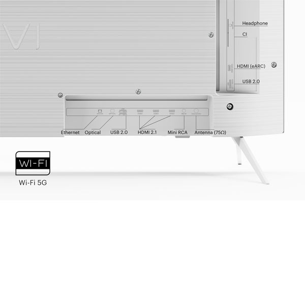 KIVI TV 43U760QW, 43" (108 cm), HD LED TV, AndroidTV, bílý