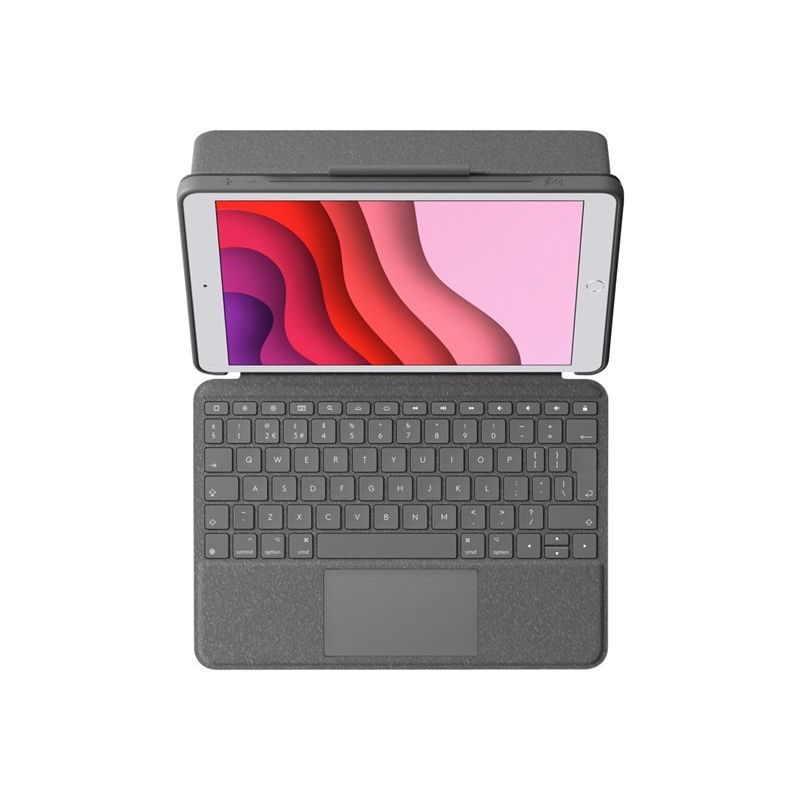 Logitech COMBO TOUCH pre iPad ( 10. gen.) - šedá - UK Logitech COMBO TOUCH pre iPad ( 10. gen.) - šedá - UK