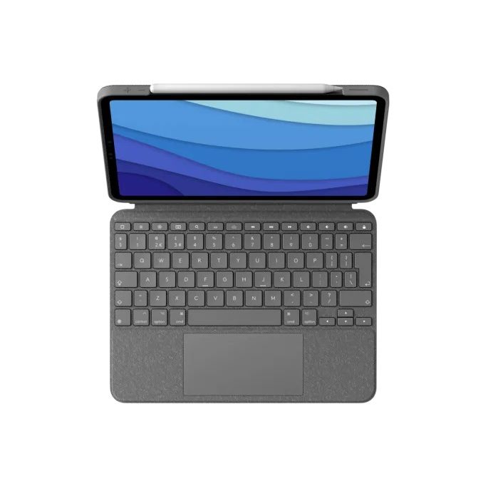 Logitech COMBO TOUCH pre iPad Pro 11" (1., 2., 3. a 4.gen.) - šedá - UK Logitech COMBO TOUCH pre iPad Pro 11" (1., 2., 3. a 4.gen.) - šedá - UK