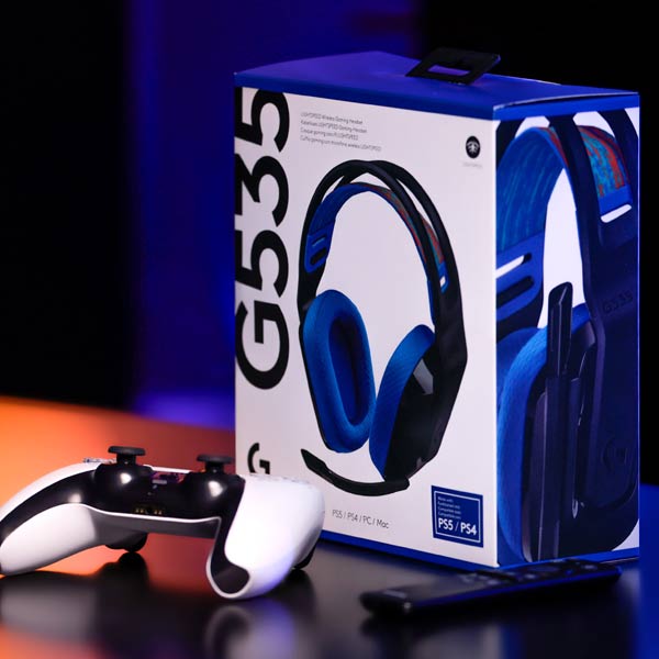 Logitech G535 LIGHTSPEED Wireless herní sluchátka pro PS5, černé Logitech G535 LIGHTSPEED Wireless herní sluchátka pro PS5, černé