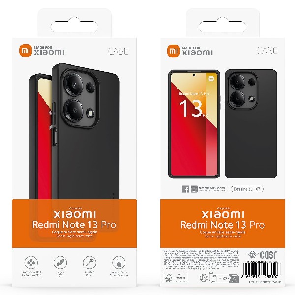 Made for Xiaomi TPU pouzdro pro Xiaomi Redmi Note 13 Pro 4G, černé Made for Xiaomi TPU pouzdro pro Xiaomi Redmi Note 13 Pro 4G, černé