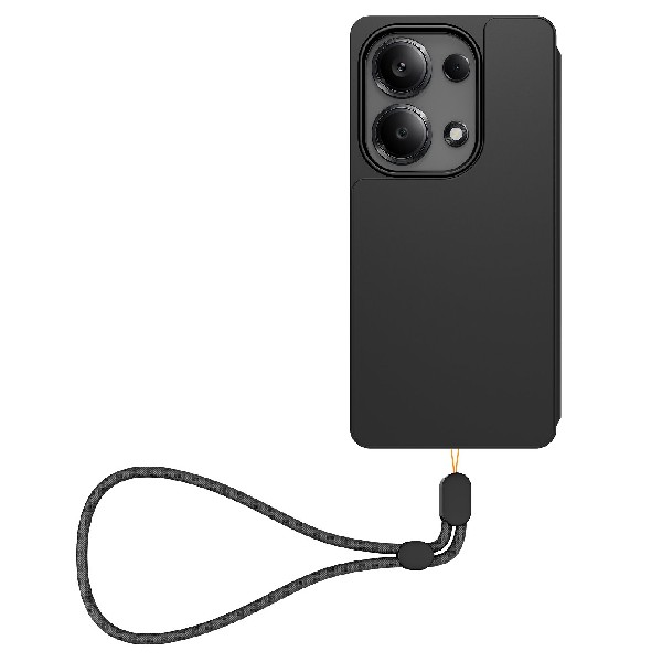 Made for Xiaomi TPU pouzdro pro Xiaomi Redmi Note 13 Pro 4G s poutkem, černé Made for Xiaomi TPU pouzdro pro Xiaomi Redmi Note 13 Pro 4G s poutkem, černé