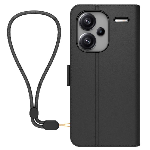 Made for Xiaomi TPU pouzdro pro Xiaomi Redmi Note 13 Pro+ s poutkem, černé Made for Xiaomi TPU pouzdro pro Xiaomi Redmi Note 13 Pro+ s poutkem, černé