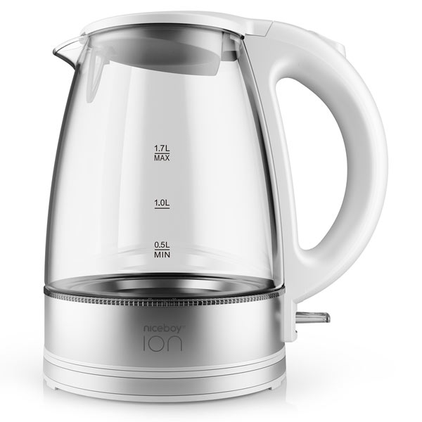 Niceboy ION Kettle K1 Crystal Glass rychlovarná konvice, bílá Niceboy ION Kettle K1 Crystal Glass rychlovarná konvice, bílá