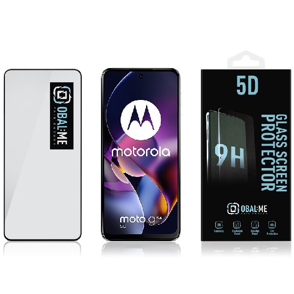 OBAL:ME 5D Ochranné tvrzené sklo pro Motorola G54 5G/Power Edition, černé OBAL:ME 5D Ochranné tvrzené sklo pro Motorola G54 5G/Power Edition, černé