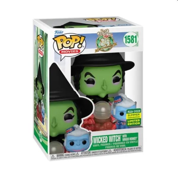 POP! Movies: Wicked Witch with Winged Monkey (The Wizard of Oz) 2024 Summer Convention Limited Edition POP! Movies: Wicked Witch with Winged Monkey (The Wizard of Oz) 2024 Summer Convention Limited Edition