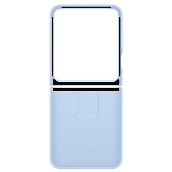 Zadní kryt Samsung Silicone Cover s kroužkem pro Galaxy Z Flip6, modrý Zadní kryt Samsung Silicone Cover s kroužkem pro Galaxy Z Flip6, modrý