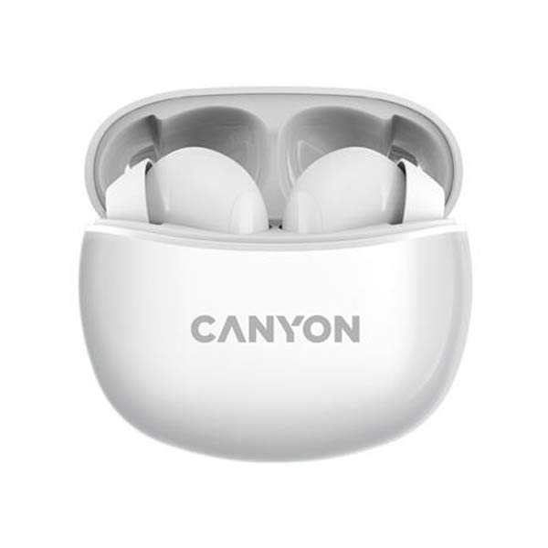 Canyon TWS-5 bezdrátové sluchátka, bílé Canyon TWS-5 bezdrátové sluchátka, bílé