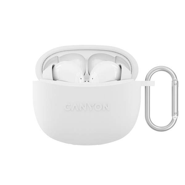 Canyon TWS-5 bezdrátové sluchátka, bílé Canyon TWS-5 bezdrátové sluchátka, bílé