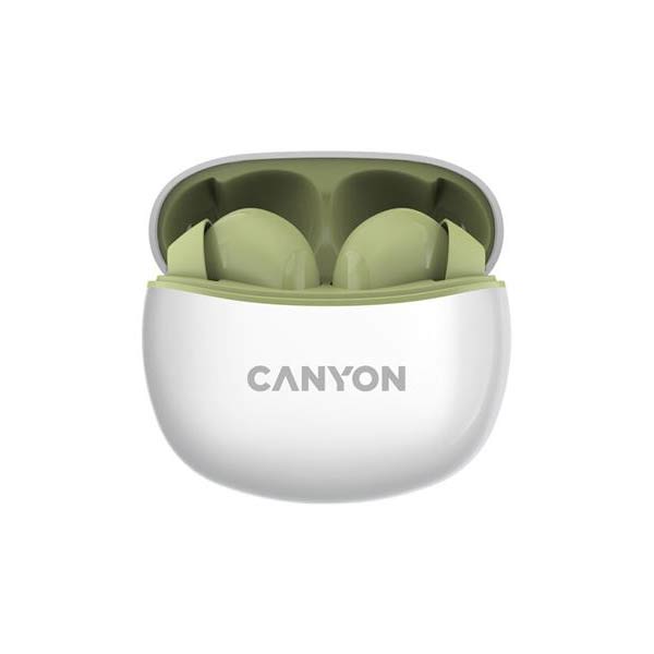 Canyon TWS-5 bezdrátové sluchátka, zelené Canyon TWS-5 bezdrátové sluchátka, zelené