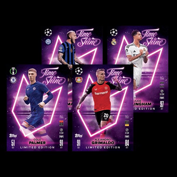 Fotbalové karty Topps Match Attax TCG 2024/25 UCC Mega Tin 2 fialová Fotbalové karty Topps Match Attax TCG 2024/25 UCC Mega Tin 2 fialová