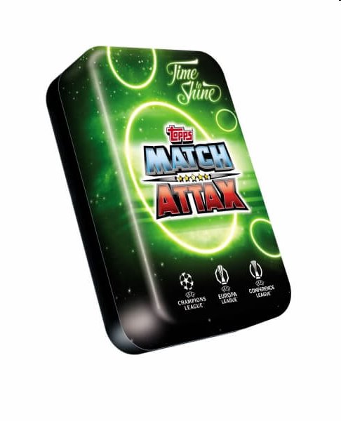 Fotbalové karty Topps Match Attax TCG 2024/25 UCC Mega Tin 3 zelená Fotbalové karty Topps Match Attax TCG 2024/25 UCC Mega Tin 3 zelená