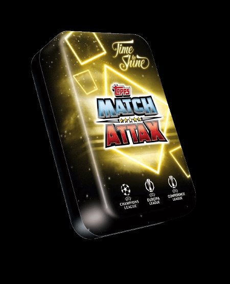 Fotbalové karty Topps Match Attax TCG 2024/25 UCC Mega Tin 4 žltá Fotbalové karty Topps Match Attax TCG 2024/25 UCC Mega Tin 4 žltá