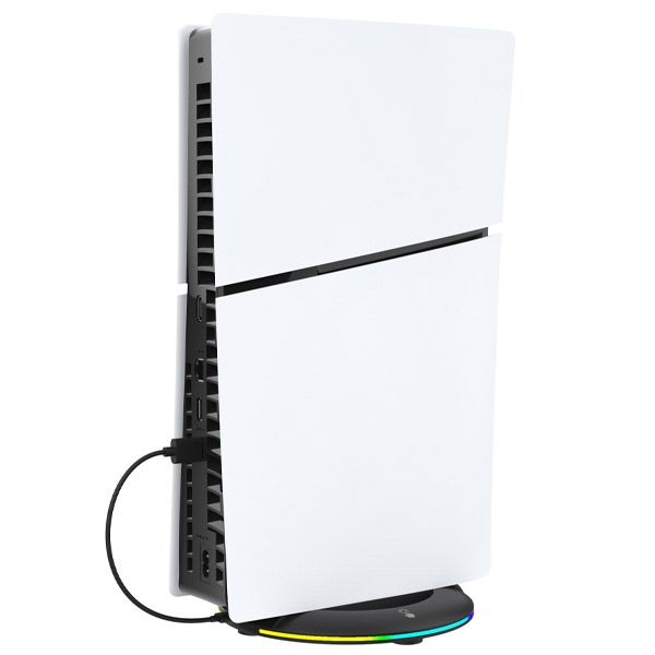 iPega P5S025S Vertikální stojan s RGB pro PS5 Slim/PS5 Pro black