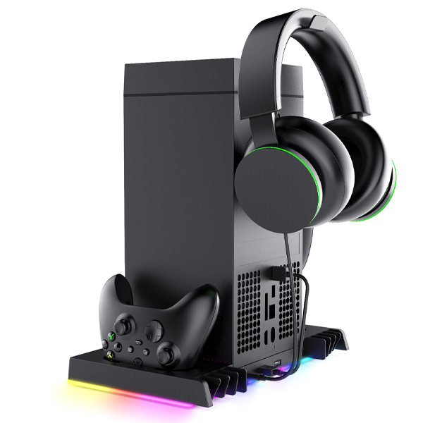 iPega XBX024S Multifunkční nabíjecí stojan s RGB a chladěním pro Xbox Series X iPega XBX024S Multifunkční nabíjecí stojan s RGB a chladěním pro Xbox Series X