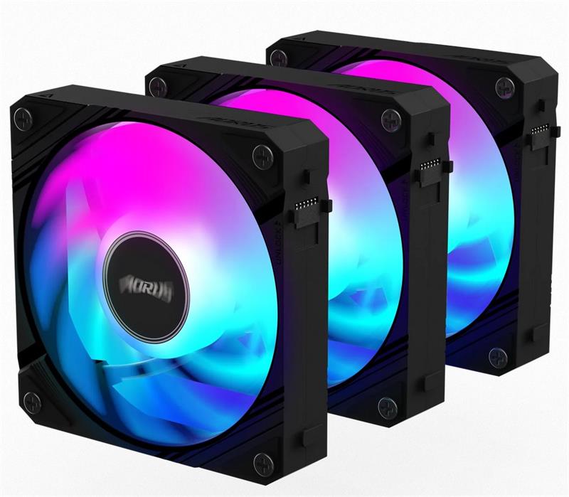 Gigabyte AORUS EZ CHAIN FAN 120, ARGB, black, 3-Pack Gigabyte AORUS EZ CHAIN FAN 120, ARGB, black, 3-Pack