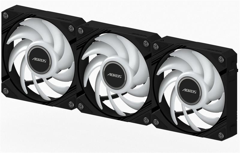 Gigabyte AORUS EZ CHAIN FAN 120, ARGB, black, 3-Pack Gigabyte AORUS EZ CHAIN FAN 120, ARGB, black, 3-Pack
